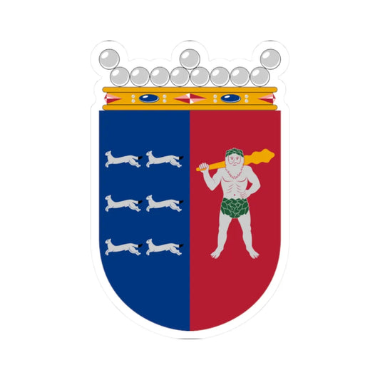 Coat of arms of Lapland Province older (Finland) (Coat of Arms) STICKER Vinyl Kiss-Cut Decal 2 Inch White - The Sticker Space