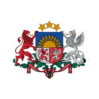 Coat of arms of Latvia (Latvia) (Coat of Arms) STICKER Vinyl Kiss-Cut Decal - The Sticker Space