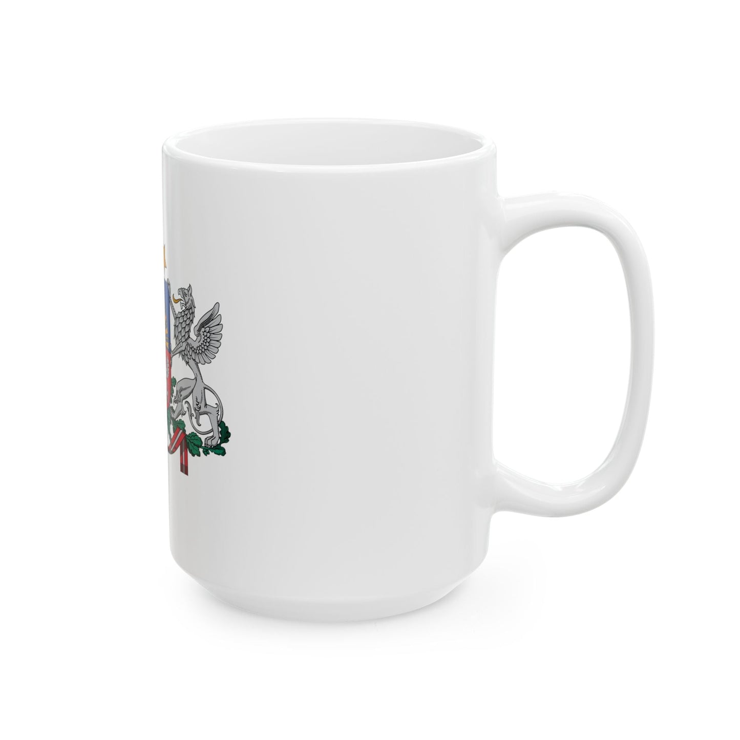 Coat of arms of Latvia - White Coffee Mug