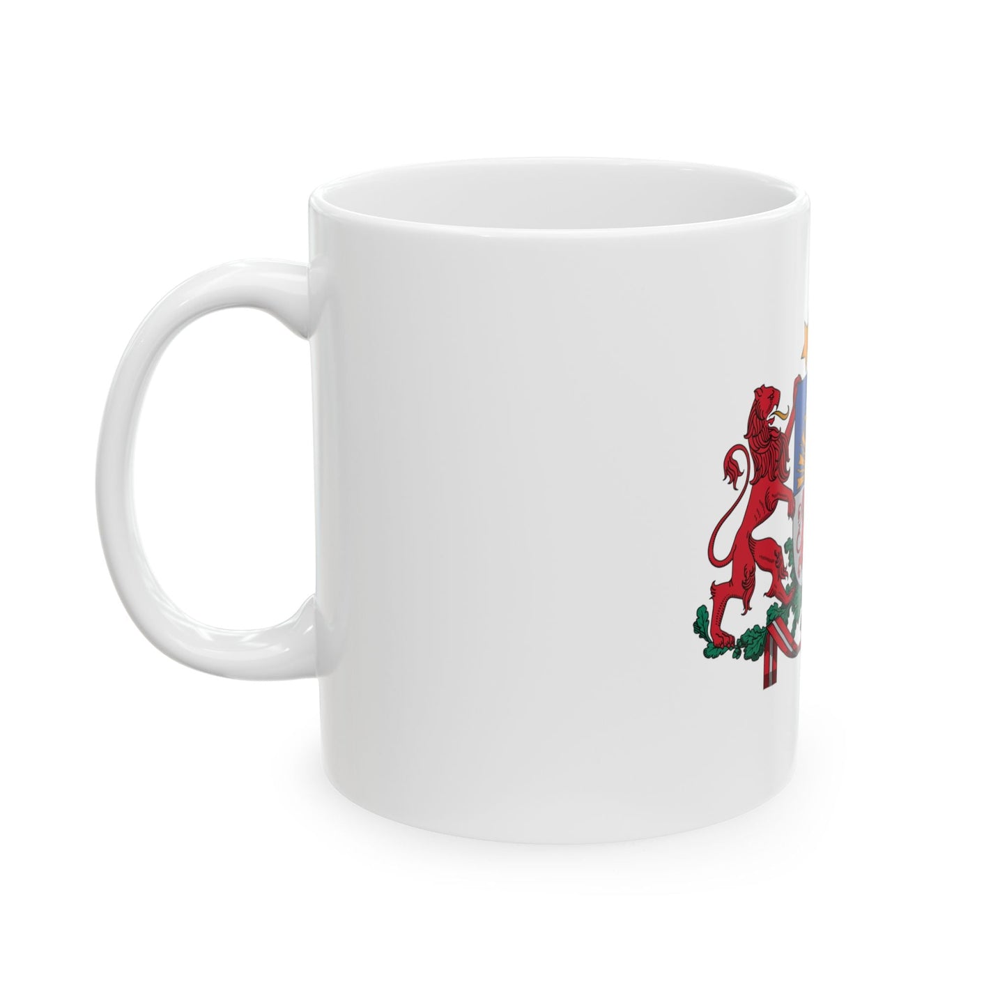 Coat of arms of Latvia - White Coffee Mug