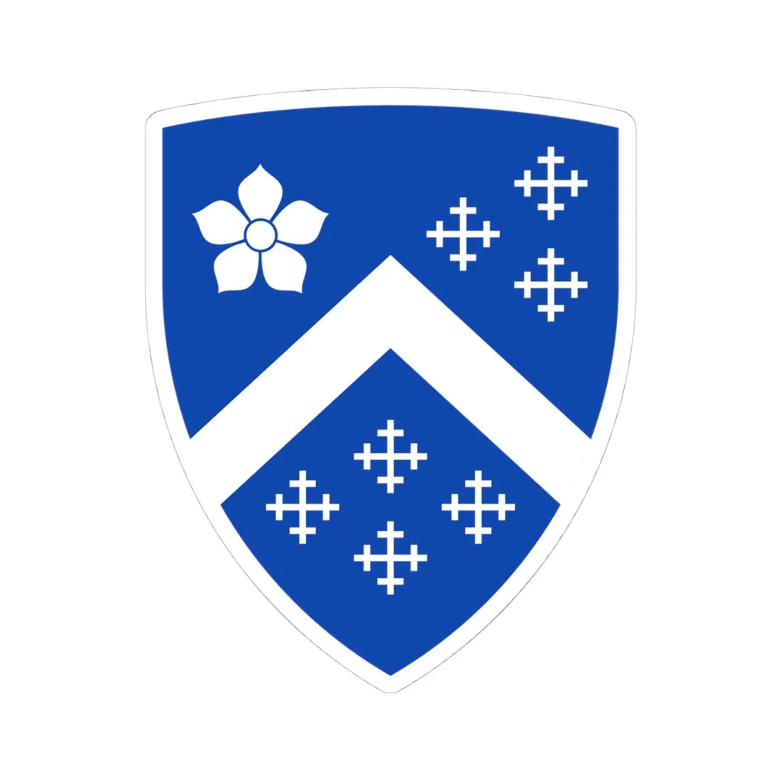 Coat of arms of Latymer Upper School Hammersmith London England (England) (Coat of Arms) STICKER Vinyl Kiss-Cut Decal 4 Inch White - The Sticker Space