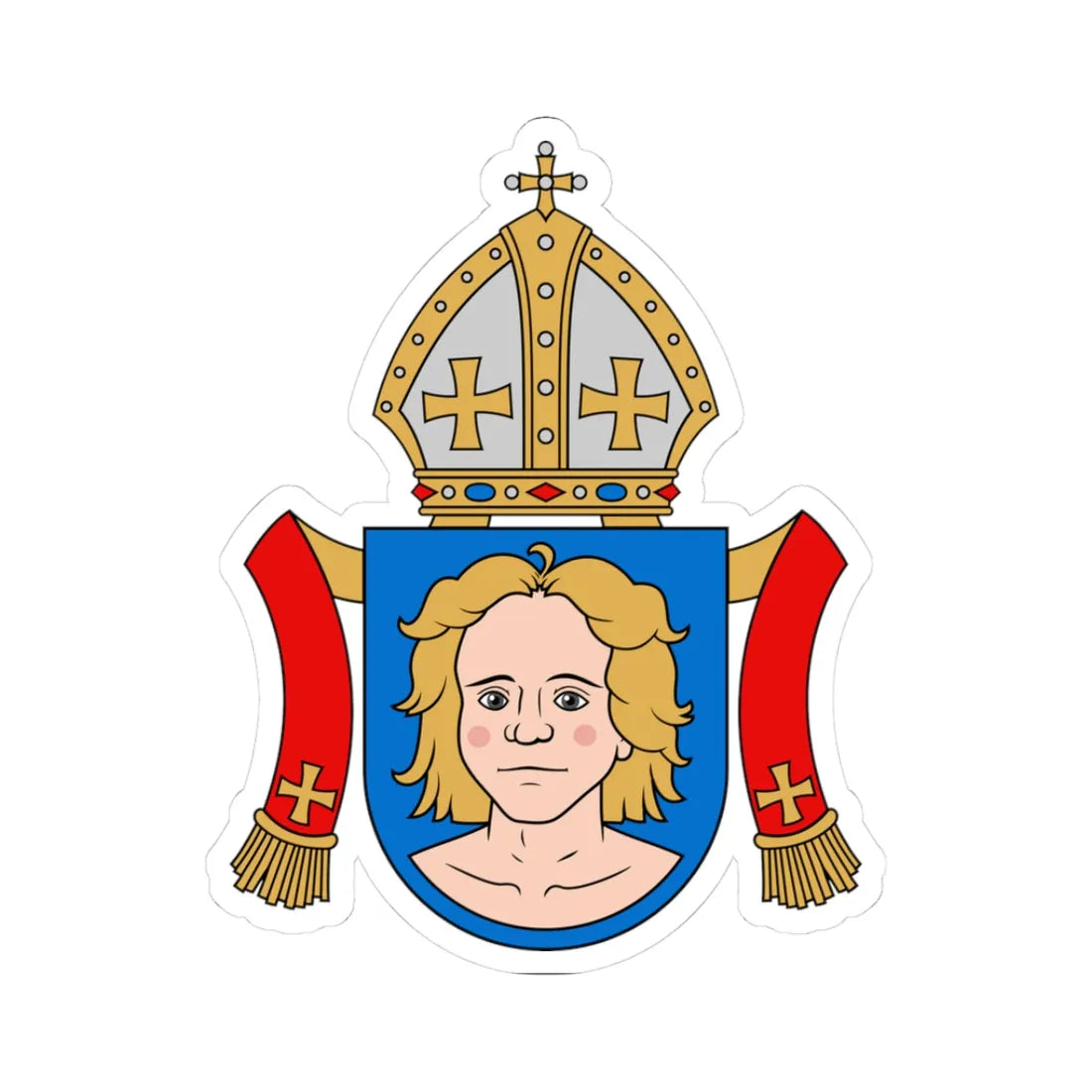 Coat of arms of Laurentius Suurpää (Finland) (Coat of Arms) STICKER Vinyl Kiss-Cut Decal 3 Inch White - The Sticker Space