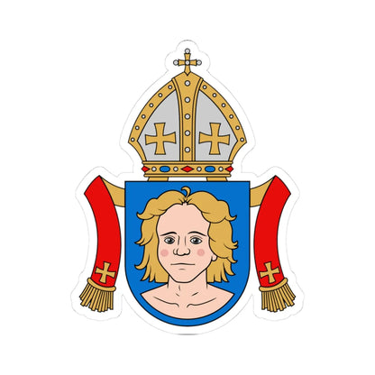 Coat of arms of Laurentius Suurpää (Finland) (Coat of Arms) STICKER Vinyl Kiss-Cut Decal 3 Inch White - The Sticker Space