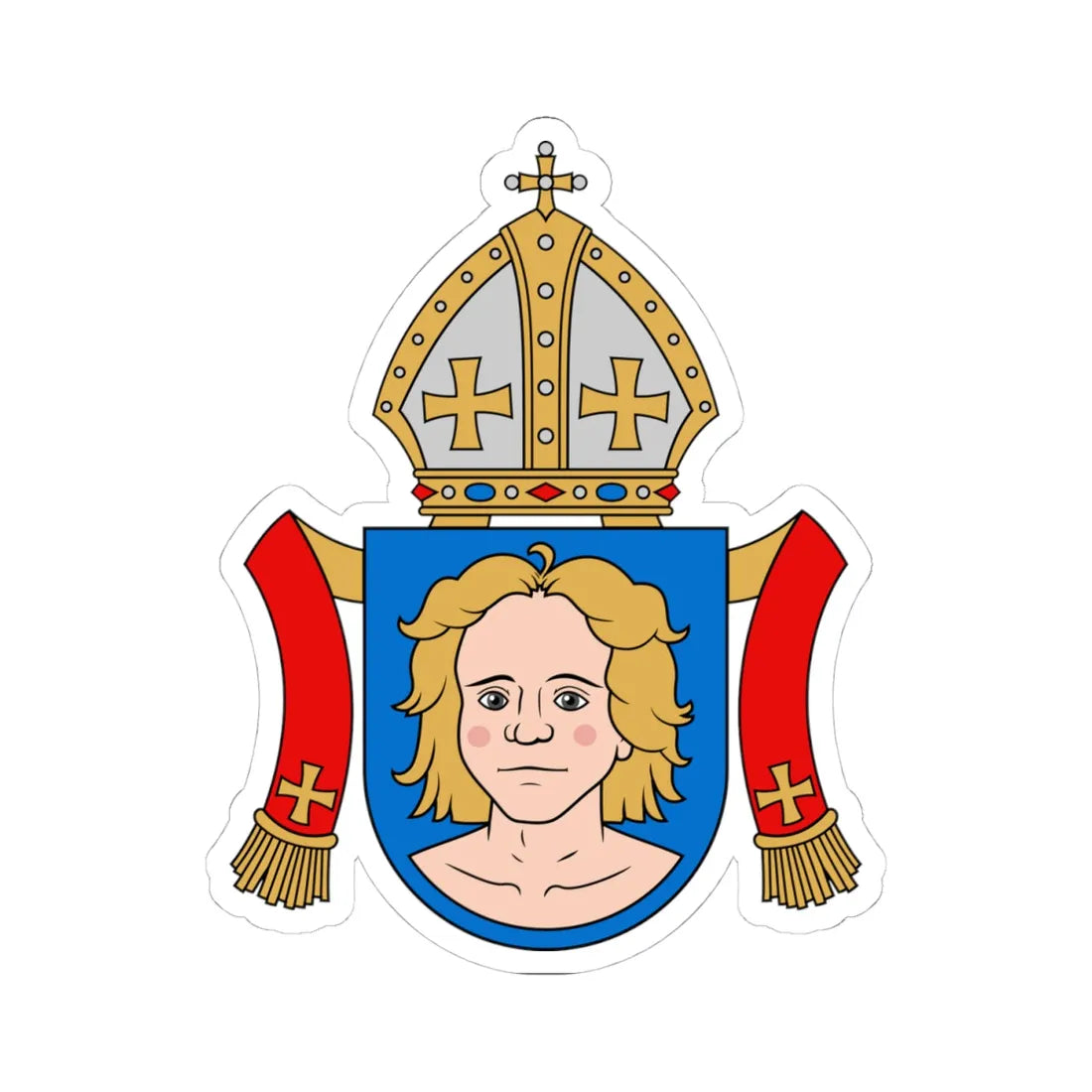 Coat of arms of Laurentius Suurpää (Finland) (Coat of Arms) STICKER Vinyl Kiss-Cut Decal 4 Inch White - The Sticker Space