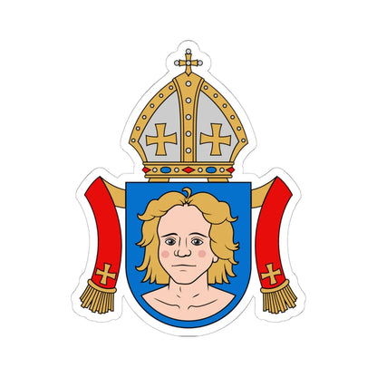 Coat of arms of Laurentius Suurpää (Finland) (Coat of Arms) STICKER Vinyl Kiss-Cut Decal 6 Inch White - The Sticker Space