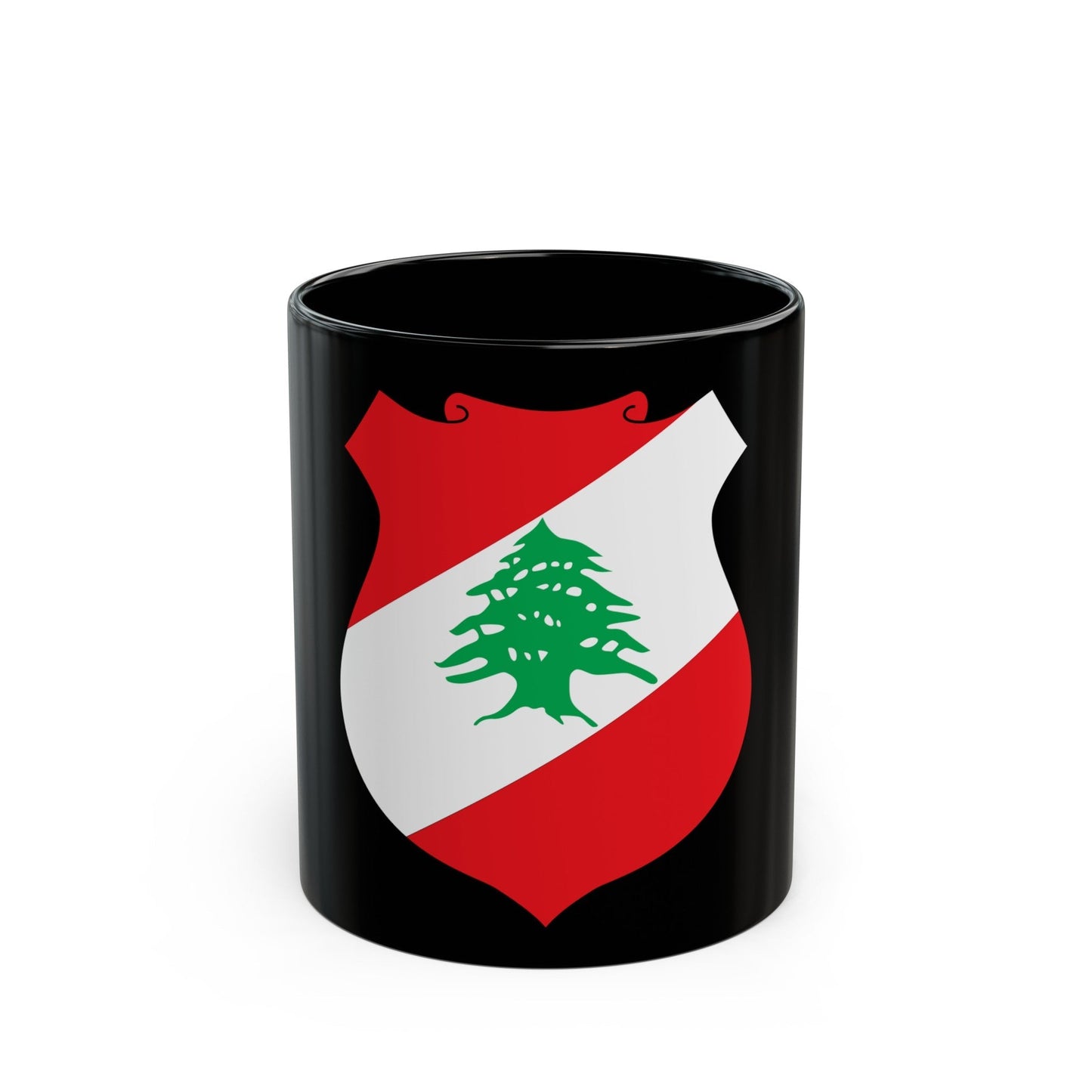 Coat of arms of Lebanon - Black Coffee Mug-11oz-The Sticker Space