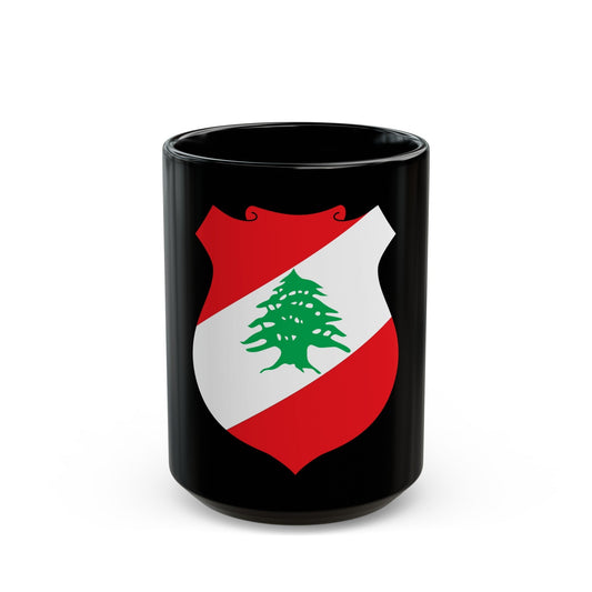 Coat of arms of Lebanon - Black Coffee Mug-15oz-The Sticker Space