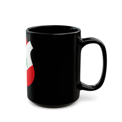 Coat of arms of Lebanon - Black Coffee Mug-The Sticker Space