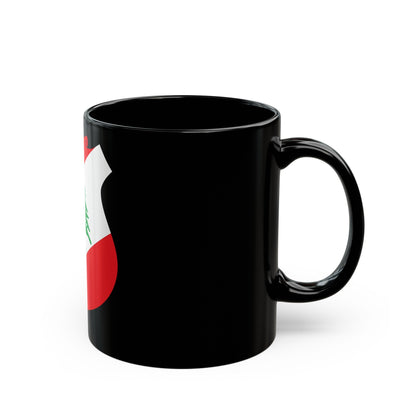 Coat of arms of Lebanon - Black Coffee Mug-The Sticker Space