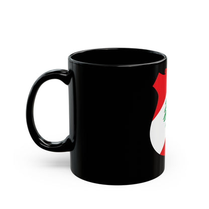 Coat of arms of Lebanon - Black Coffee Mug-The Sticker Space