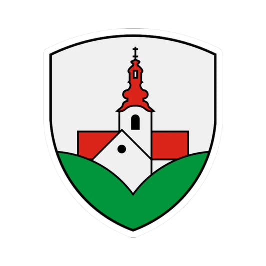 Coat of Arms of Lenart (Slovenia) (Coat of Arms) STICKER Vinyl Kiss-Cut Decal 2 Inch White - The Sticker Space