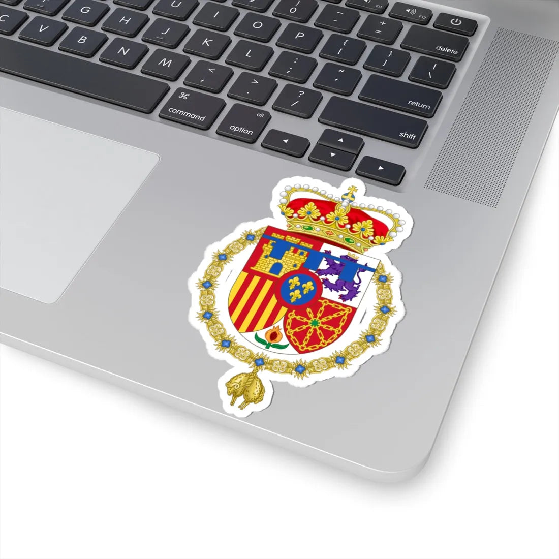 Coat of Arms of Leonor Princess of Asturias (Spain) (Coat of Arms) STICKER Vinyl Kiss-Cut Decal - The Sticker Space