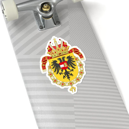 Coat of Arms of Leopold I Holy Roman Emperor-Or shield variant (Austria) (Coat of Arms) STICKER Vinyl Kiss-Cut Decal - The Sticker Space