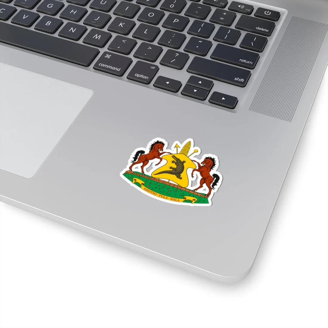 Coat of arms of Lesotho 1966-2006 (Lesotho) (Coat of Arms) STICKER Vinyl Kiss-Cut Decal - The Sticker Space