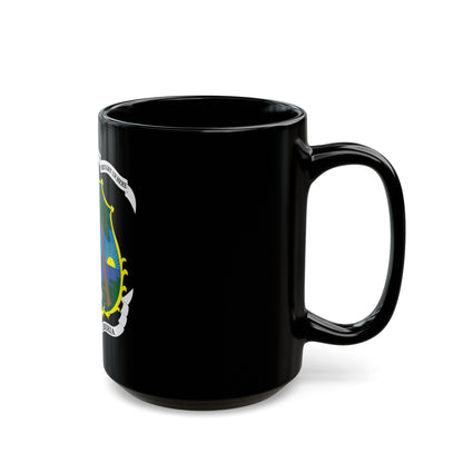 Coat of arms of Liberia - Black Coffee Mug-The Sticker Space