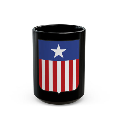 Coat of arms of Liberia in 1889 - Black Coffee Mug-15oz-The Sticker Space