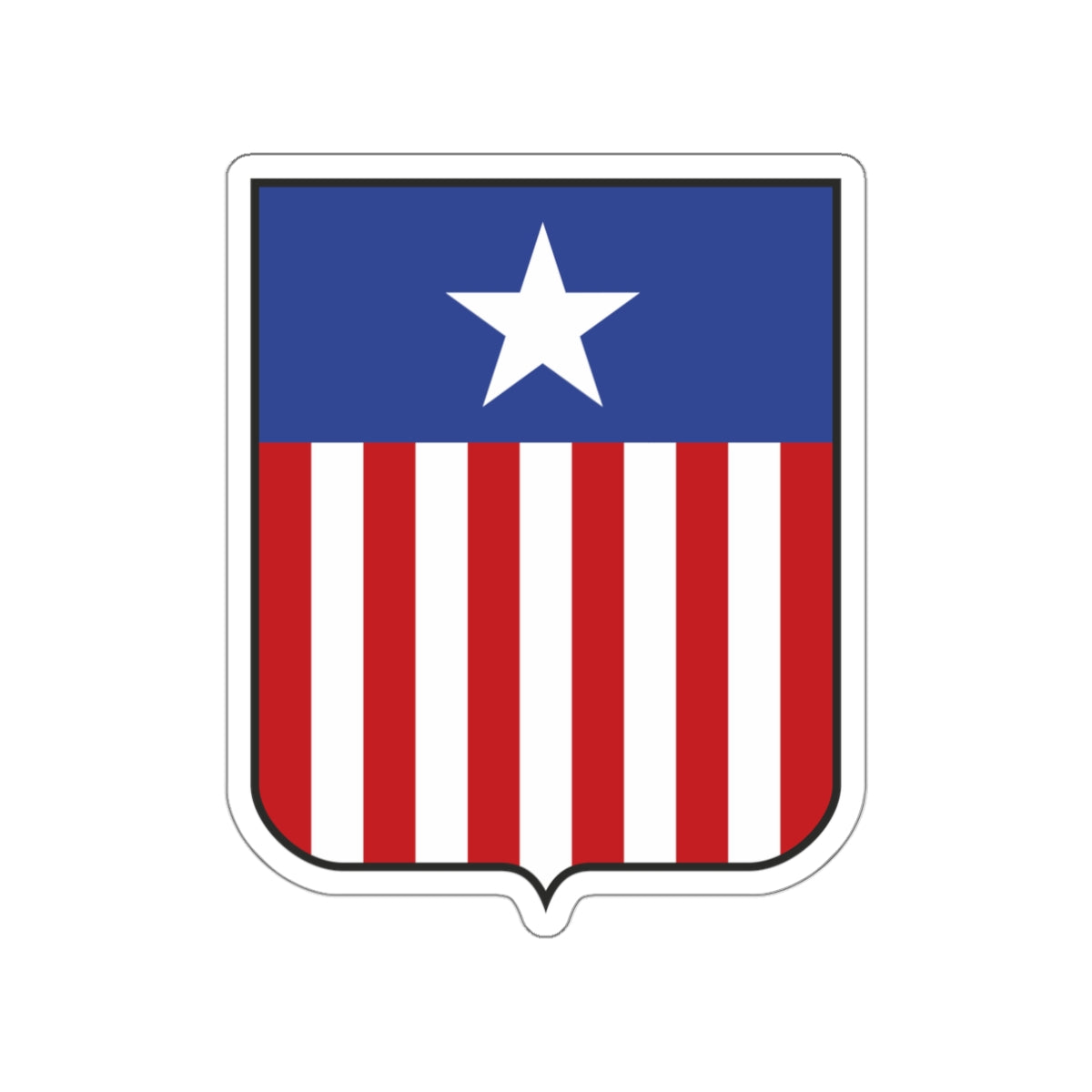 Coat of arms of Liberia in 1889 STICKER Vinyl Die-Cut Decal-White-The Sticker Space