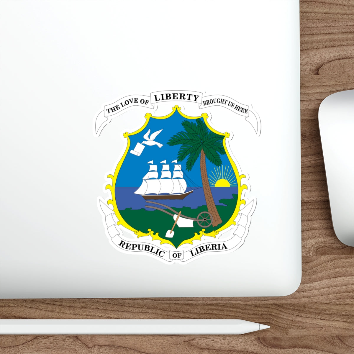 Coat of arms of Liberia STICKER Vinyl Die-Cut Decal-The Sticker Space