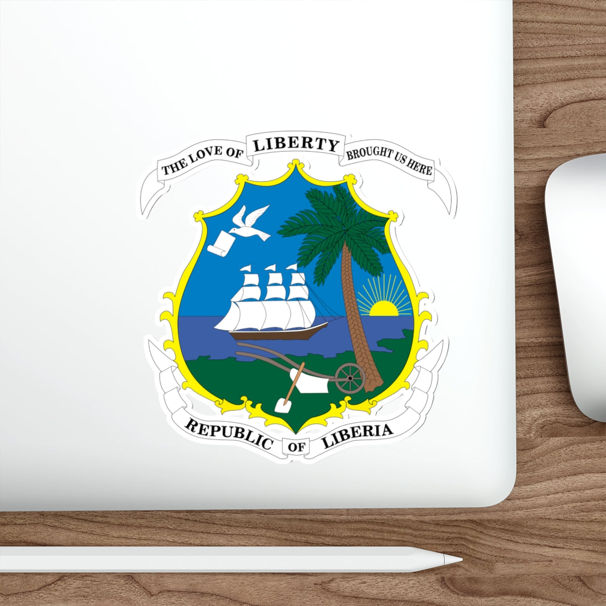 Coat of arms of Liberia STICKER Vinyl Die-Cut Decal-The Sticker Space