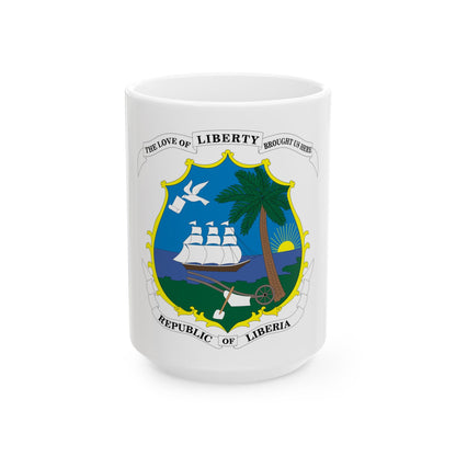 Coat of arms of Liberia - White Coffee Mug