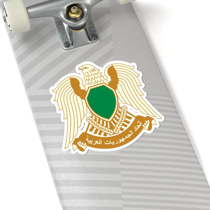 Coat of arms of Libya 1977-2011 (Libya) (Coat of Arms) STICKER Vinyl Kiss-Cut Decal - The Sticker Space