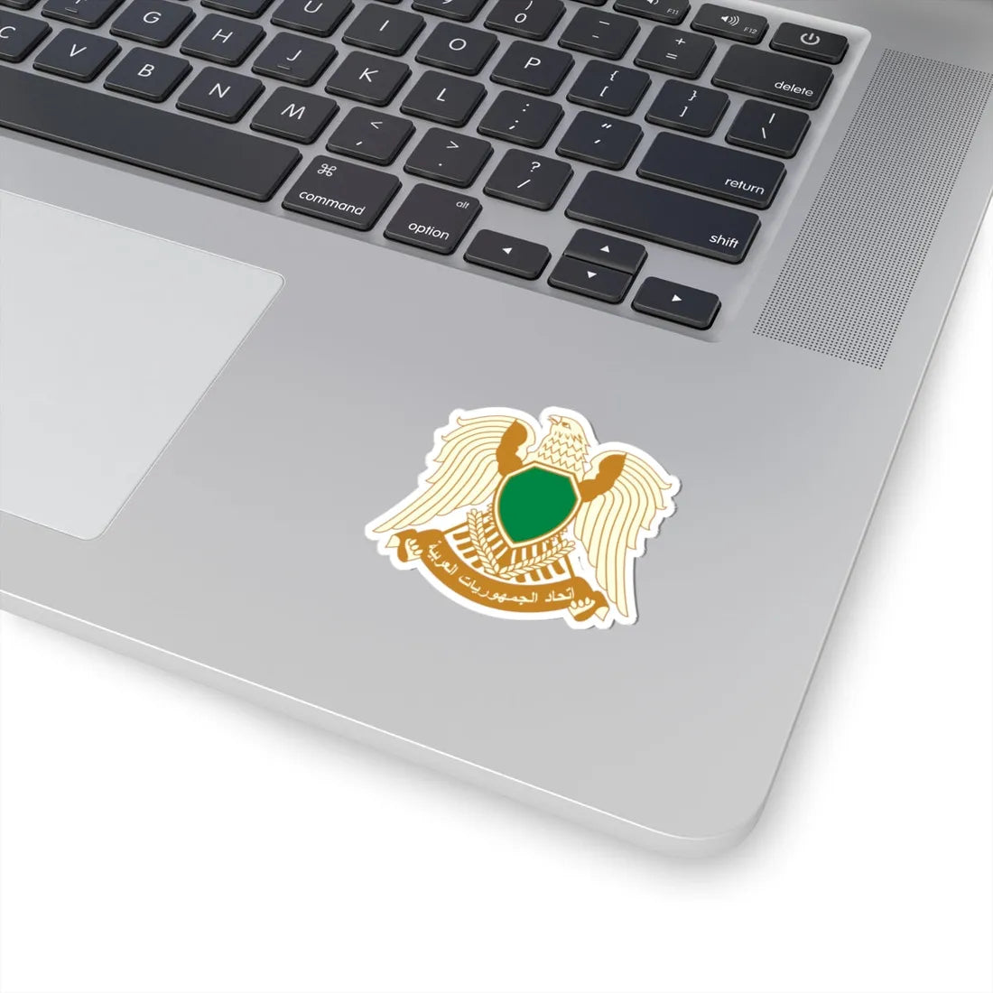 Coat of arms of Libya 1977-2011 (Libya) (Coat of Arms) STICKER Vinyl Kiss-Cut Decal - The Sticker Space