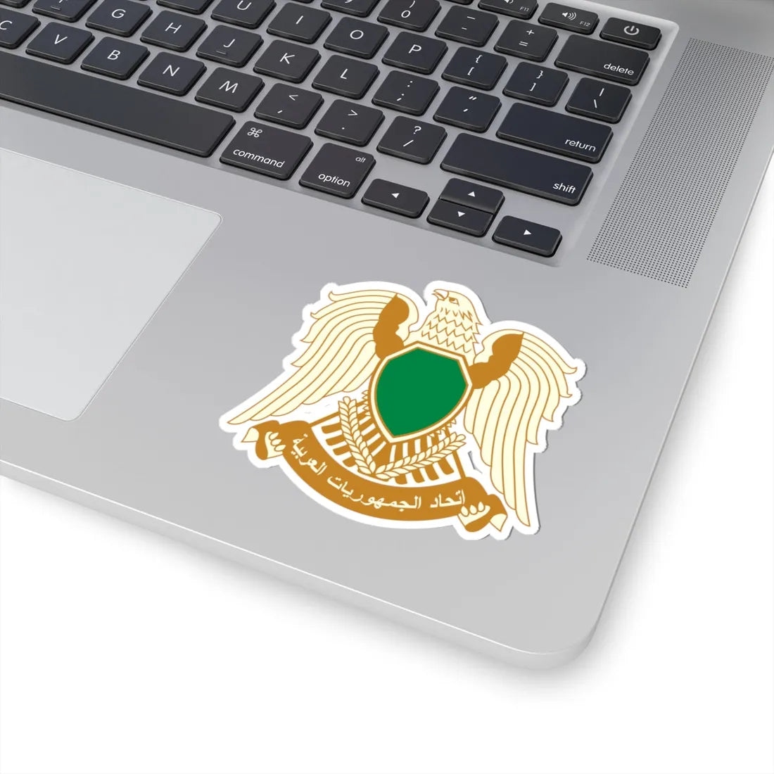 Coat of arms of Libya 1977-2011 (Libya) (Coat of Arms) STICKER Vinyl Kiss-Cut Decal - The Sticker Space