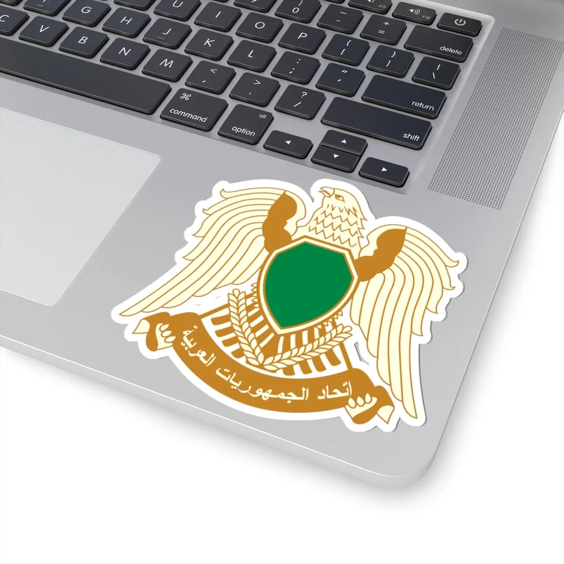 Coat of arms of Libya 1977-2011 (Libya) (Coat of Arms) STICKER Vinyl Kiss-Cut Decal - The Sticker Space