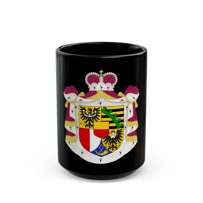 Coat of arms of Liechtenstein - Black Coffee Mug-15oz-The Sticker Space