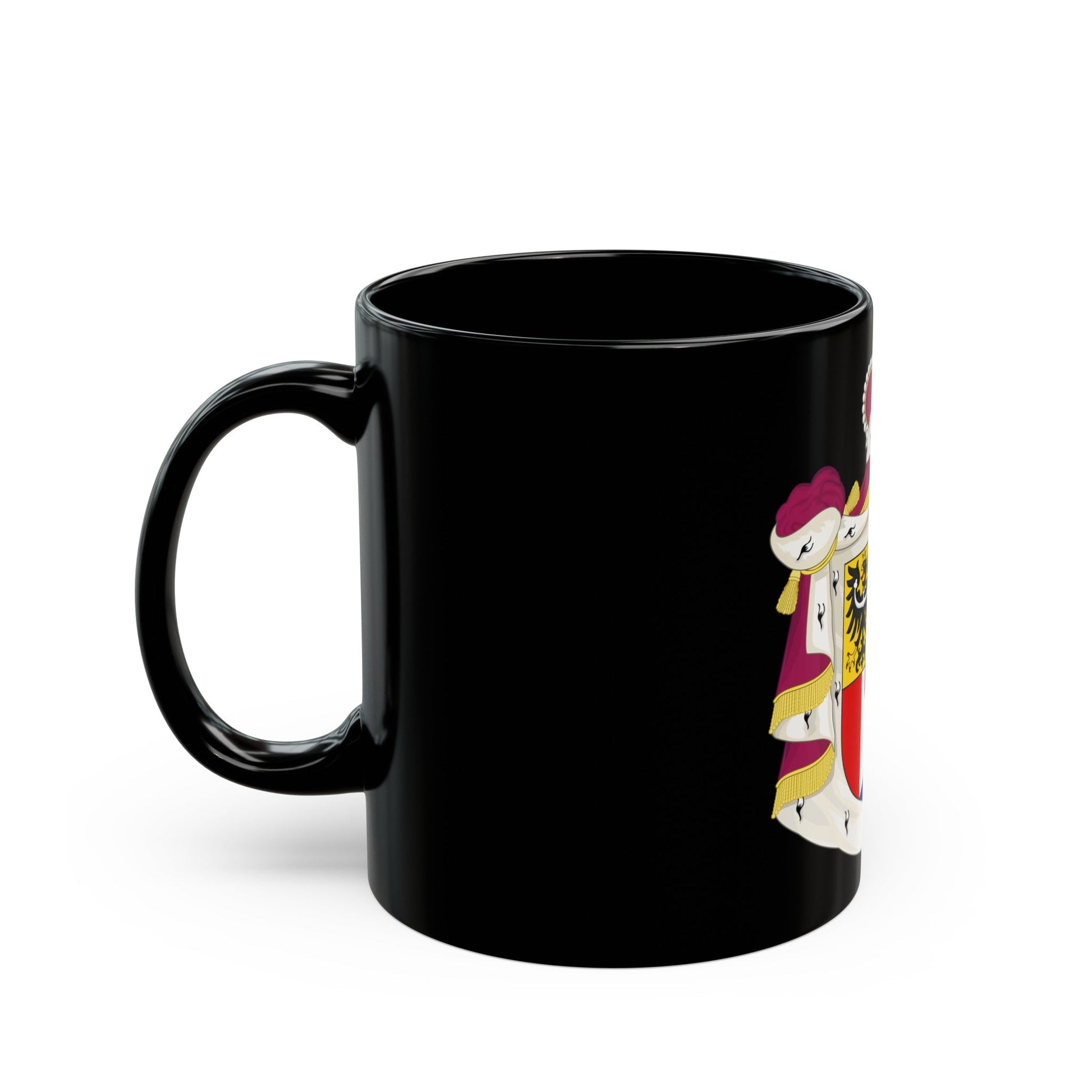 Coat of arms of Liechtenstein - Black Coffee Mug-The Sticker Space