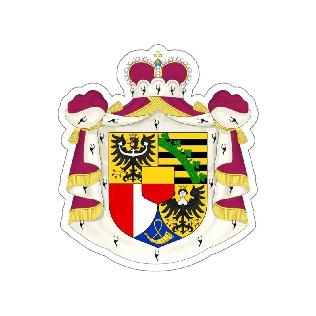 Coat of arms of Liechtenstein STICKER Vinyl Die-Cut Decal 5 Inch - The Sticker Space