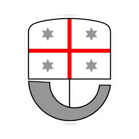 Coat of arms of Liguria (Italy) (Coat of Arms) STICKER Vinyl Kiss-Cut Decal 2 Inch White - The Sticker Space