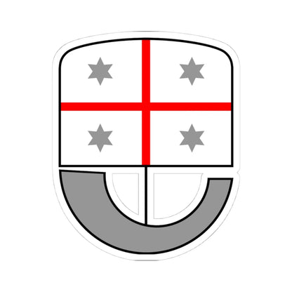 Coat of arms of Liguria (Italy) (Coat of Arms) STICKER Vinyl Kiss-Cut Decal 4 Inch White - The Sticker Space