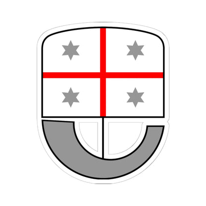 Coat of arms of Liguria (Italy) (Coat of Arms) STICKER Vinyl Kiss-Cut Decal 6 Inch White - The Sticker Space