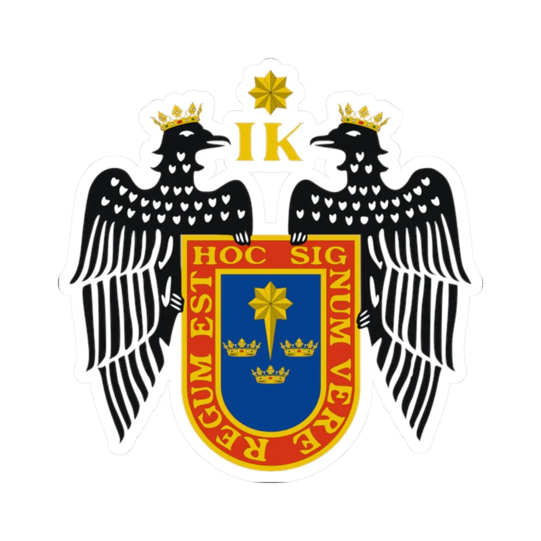 Coat of arms of Lima (Peru) (Coat of Arms) STICKER Vinyl Kiss-Cut Decal 2 Inch White - The Sticker Space