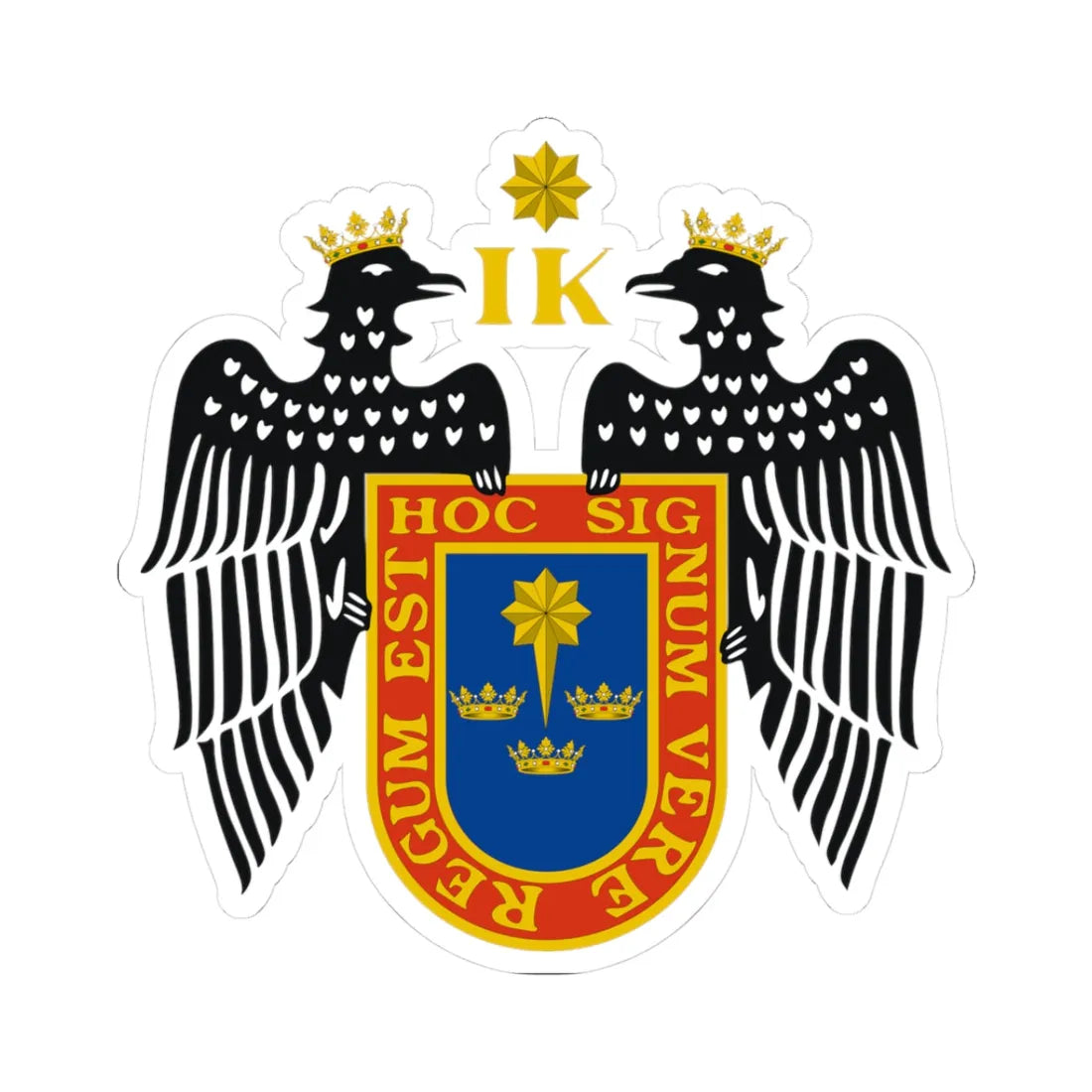 Coat of arms of Lima (Peru) (Coat of Arms) STICKER Vinyl Kiss-Cut Decal 3 Inch White - The Sticker Space