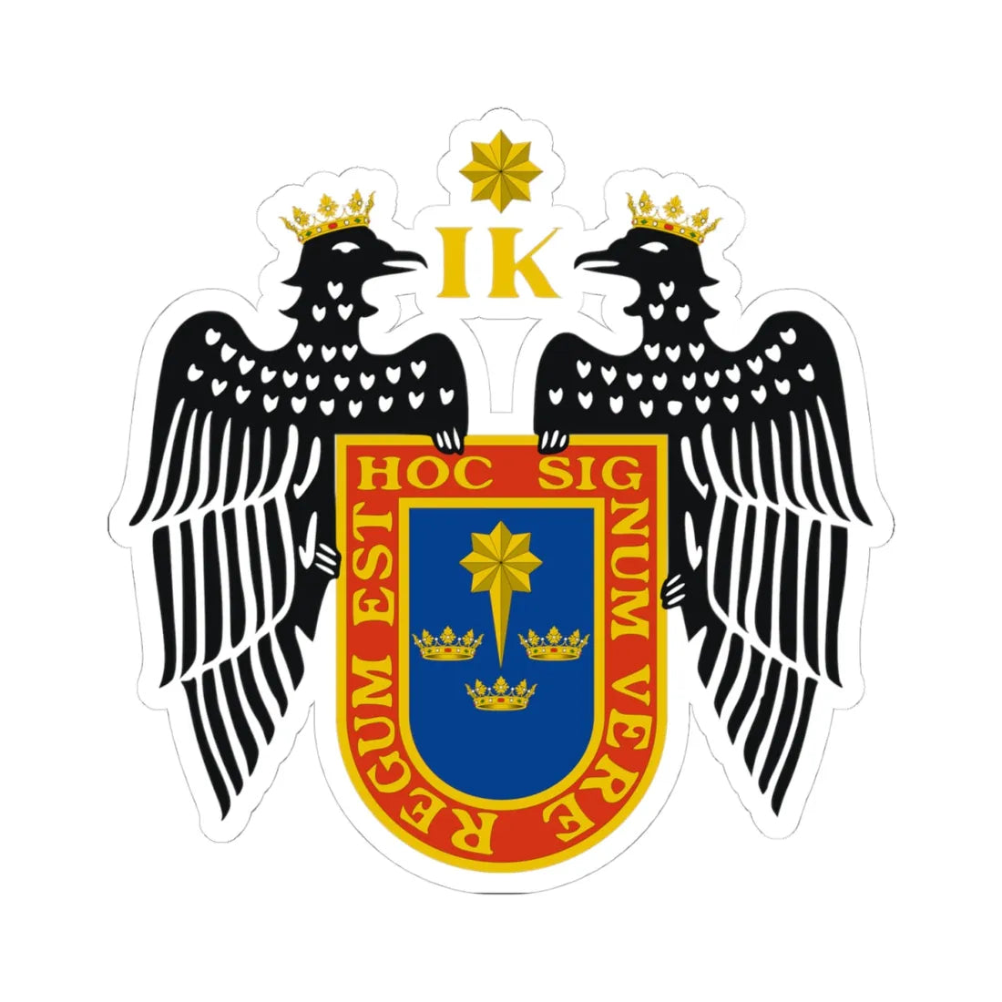 Coat of arms of Lima (Peru) (Coat of Arms) STICKER Vinyl Kiss-Cut Decal 4 Inch White - The Sticker Space