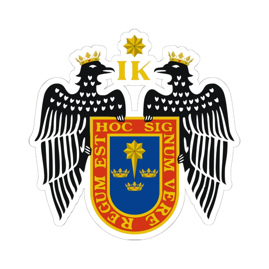 Coat of arms of Lima (Peru) (Coat of Arms) STICKER Vinyl Kiss-Cut Decal 6 Inch White - The Sticker Space