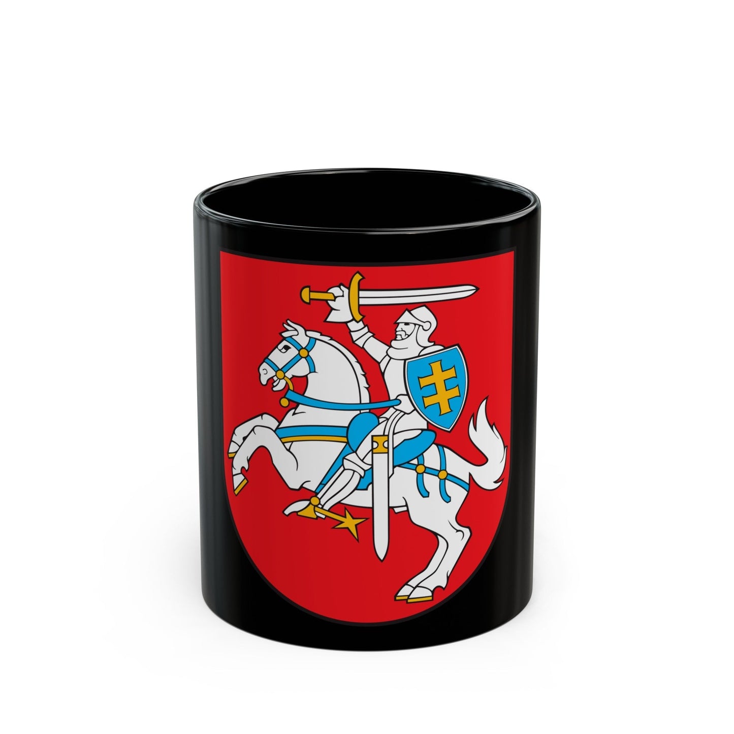 Coat of arms of Lithuania - Black Coffee Mug-11oz-The Sticker Space