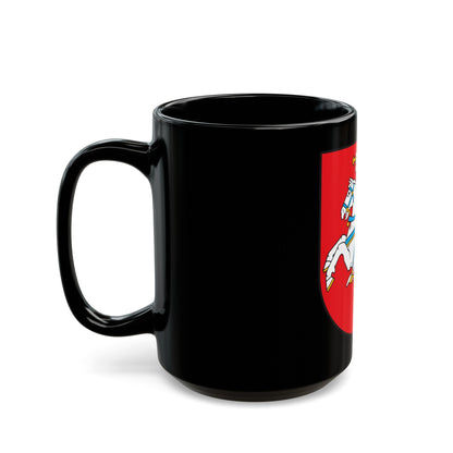 Coat of arms of Lithuania - Black Coffee Mug-The Sticker Space