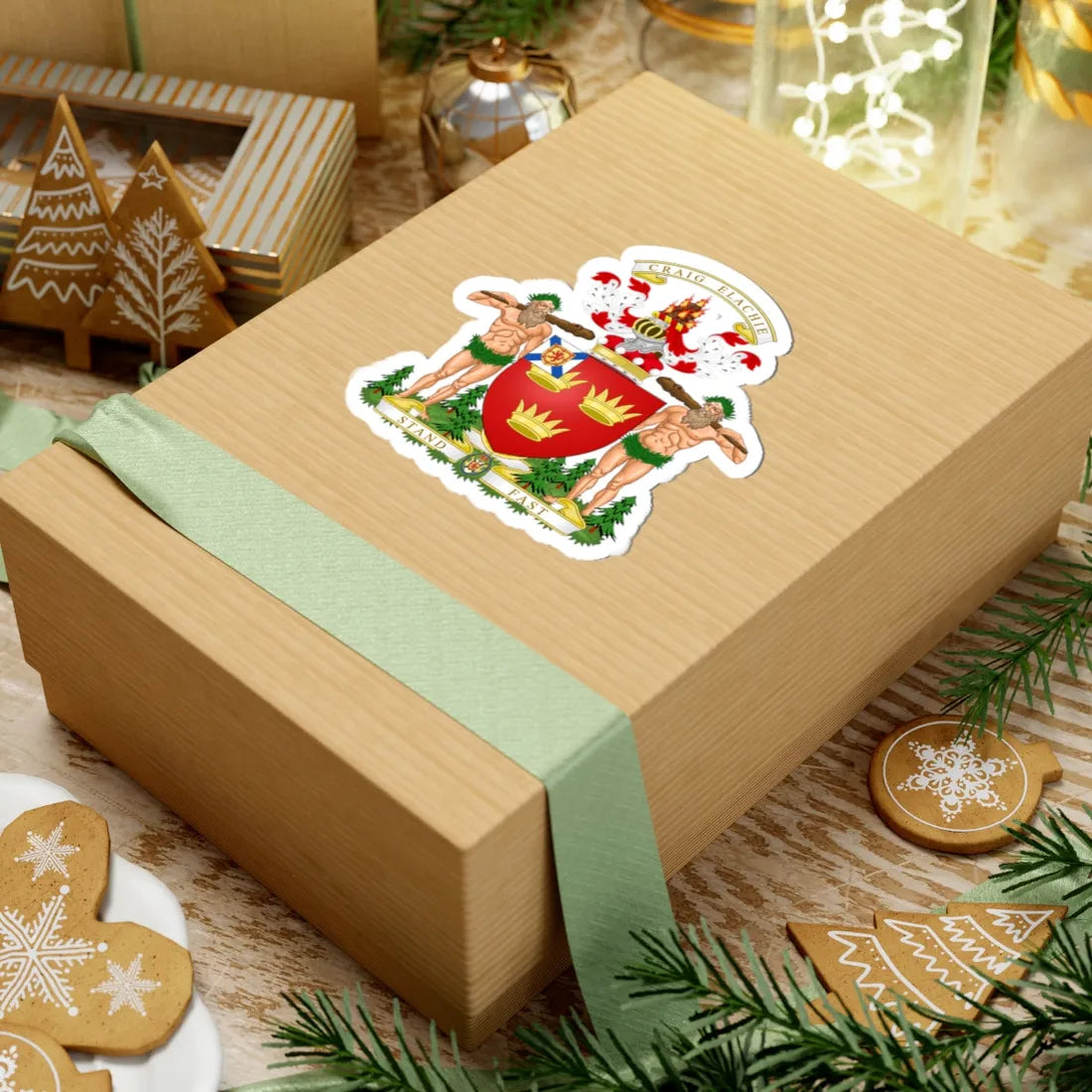 Coat of arms of lord strathspey (Canada) (Coat of Arms) STICKER Vinyl Kiss-Cut Decal - The Sticker Space