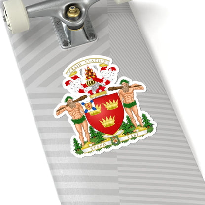 Coat of arms of lord strathspey (Canada) (Coat of Arms) STICKER Vinyl Kiss-Cut Decal - The Sticker Space