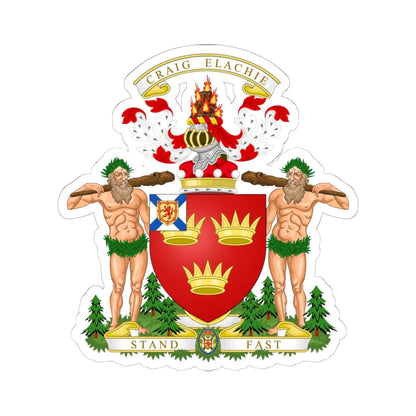 Coat of arms of lord strathspey (Canada) (Coat of Arms) STICKER Vinyl Kiss-Cut Decal - The Sticker Space