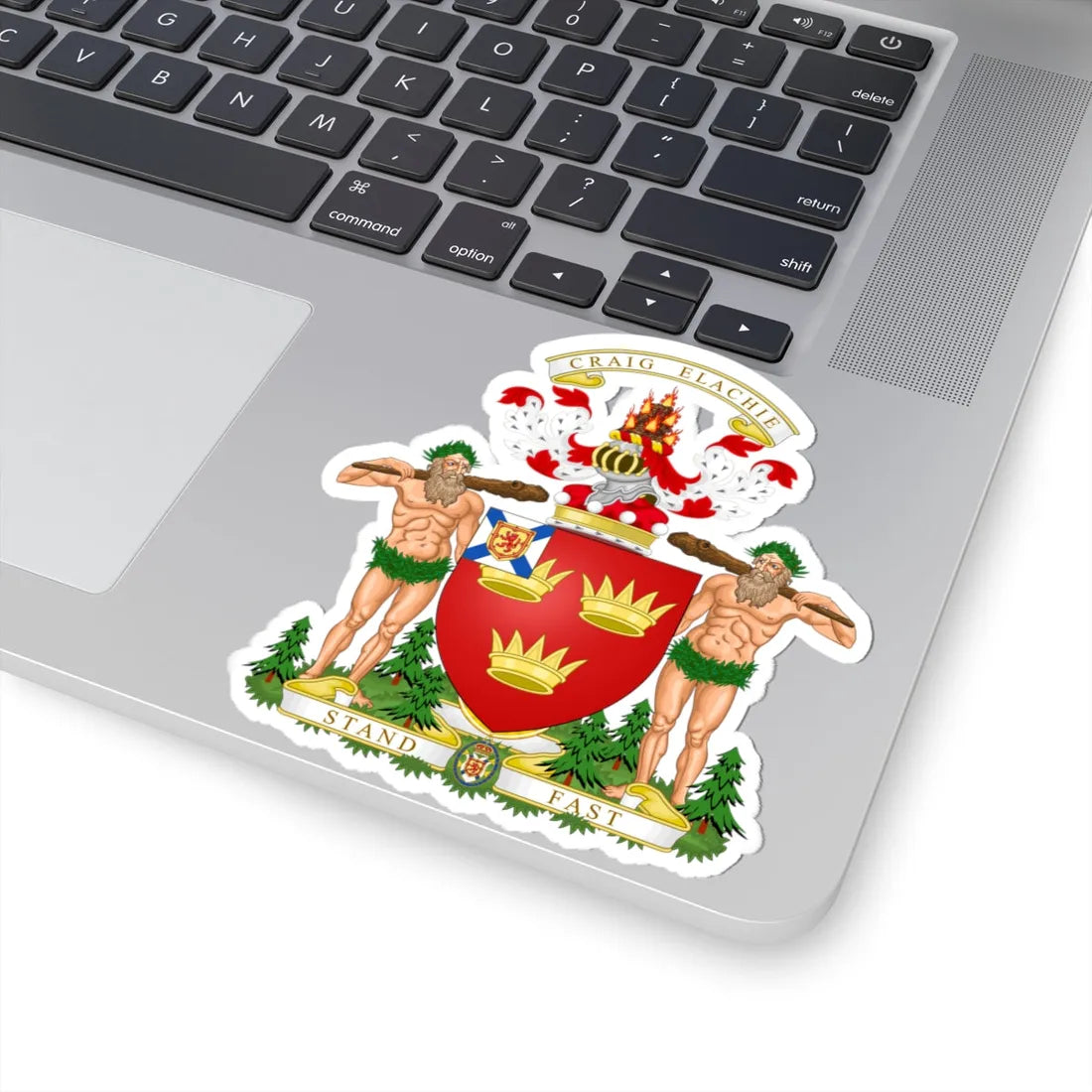 Coat of arms of lord strathspey (Canada) (Coat of Arms) STICKER Vinyl Kiss-Cut Decal - The Sticker Space