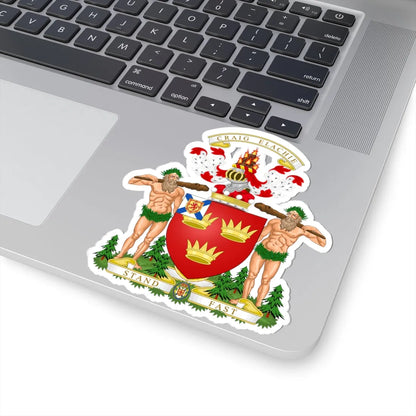 Coat of arms of lord strathspey (Canada) (Coat of Arms) STICKER Vinyl Kiss-Cut Decal - The Sticker Space