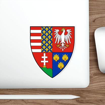 Coat of arms of Louis I of Hungary (1370) STICKER Vinyl Die-Cut Decal-The Sticker Space