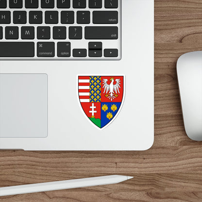 Coat of arms of Louis I of Hungary (1370) STICKER Vinyl Die-Cut Decal-The Sticker Space