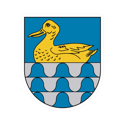 Coat of Arms of Lubāna (Latvia) (Coat of Arms) STICKER Vinyl Kiss-Cut Decal 2 Inch White - The Sticker Space