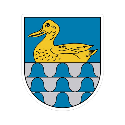 Coat of Arms of Lubāna (Latvia) (Coat of Arms) STICKER Vinyl Kiss-Cut Decal - The Sticker Space