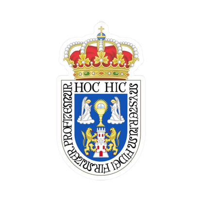 Coat of Arms of Lugo 2012 (Spain) (Coat of Arms) STICKER Vinyl Kiss-Cut Decal 2 Inch White - The Sticker Space